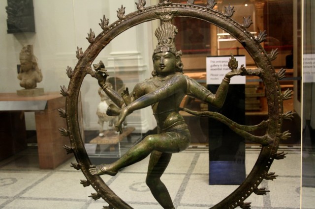 Off to the Middle/Far East; This is the Hindu God Shiva, Lord of the Dance, 'performing a wild dance of creation and destruction.' 