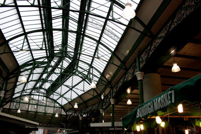 Borough Market is pretty much completely covered, so if you're looking for something to do on a rainy day (!) 